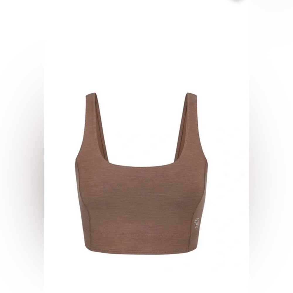 Allbirds Hazy Cocoa Natural Flow Merino Wool Blend Crop Tank Top Size XL NWT